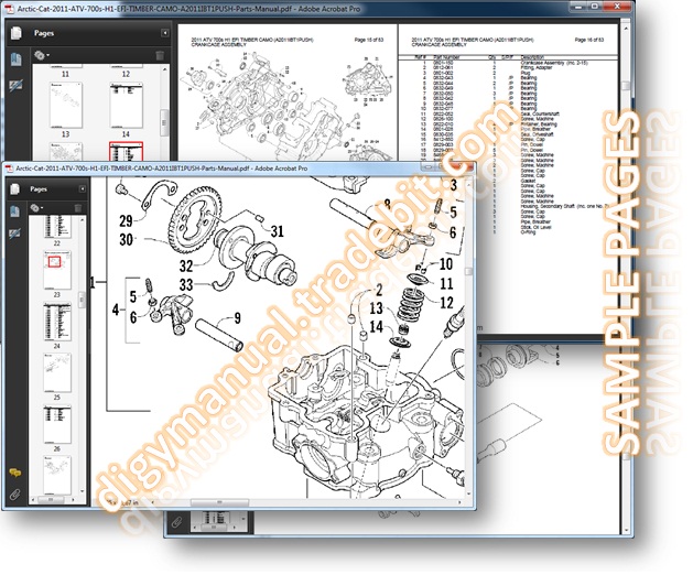 Product picture Arctic Cat 2011 ATV 300 2X4 UTILITY GREEN A2011KUF2BUSG [Parts Manual]