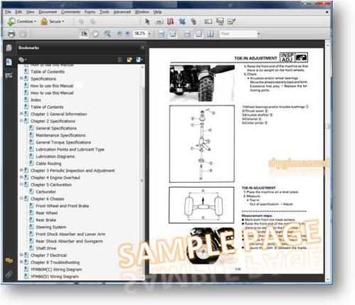 Product picture YAMAHA ATV 1985-1989 YFM 200 Moto-4 REPAIR MANUAL  [IMPROVED]