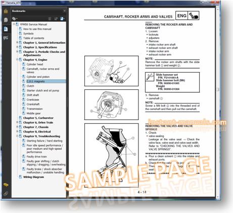 Product picture YAMAHA ATV 1993-2000 YFB 250 4x4 TIMBERWOLF REPAIR MANUAL [IMPROVED]