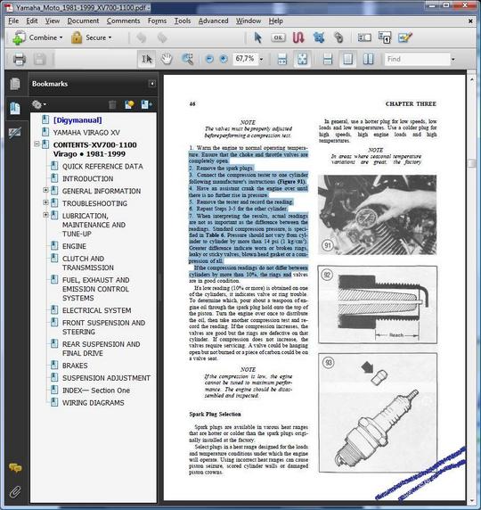Product picture YAMAHA VIRAGO XV700 750 920 1100  1981-1999  SERVICE REPAIR MANUAL +IMPROVED